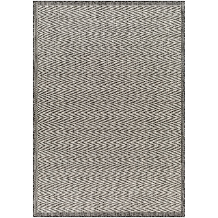 Latitude Run® Rectangle Buckles Machine Woven Polypropylene Area Rug in